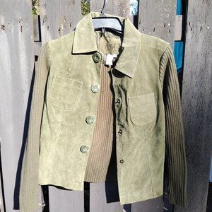 Sweater Jacket Dark Green/Olive Drab size small